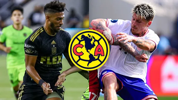 Denis Bouanga y Diego Luna