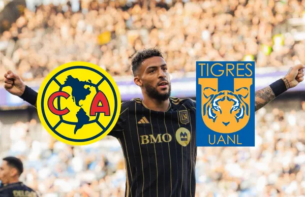 Denis Bouanga y escudos de América y Tigres/Foto MLS en Español.