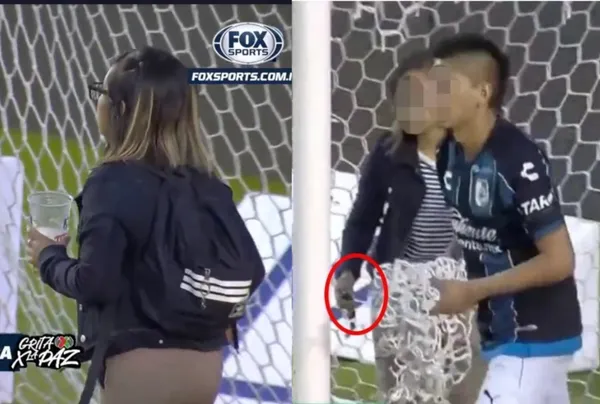 Dentro del lamentable incidente entre Querétaro vs Atlas, una mujer se volvió viral al verse involucrada en la riña.