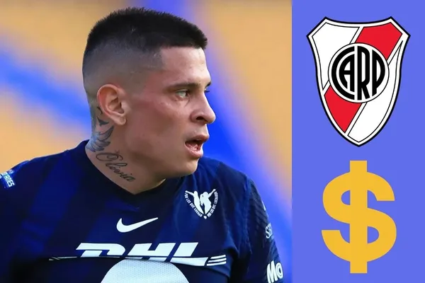 Desde Argentina se han destapado rumores que hablan de un supuesto interés por parte de River Plate hacía el delantero de Pumas Juan Manuel Iturbe
