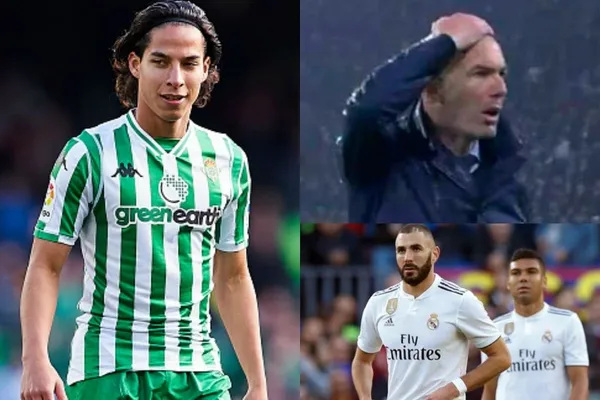 Diego Lainez se mandó una jugada de Crack frente al Real Madrid que dejó a Zinedine Zidane boquiabierto