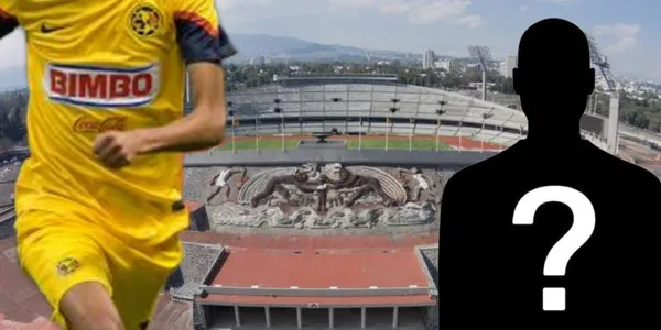 Diego Reyes con la camiseta del Club América y al fondo el Olímpico Universitario / Foto Imago7
