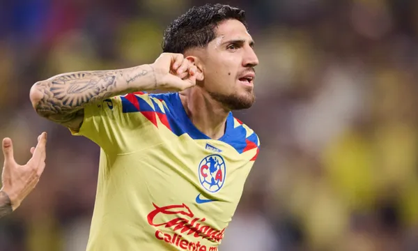 Diego Valdés festeja gol del América (Fuente: Mexsport)