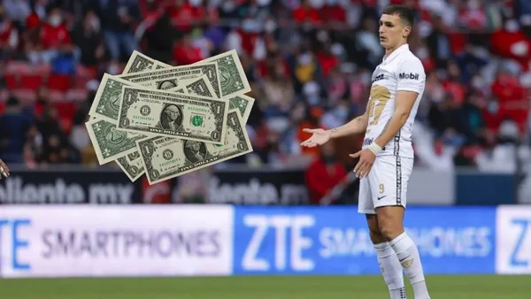 Dinenno percibe un salario anual de 20 millones 012 mil 720 pesos, que lo convierten en el segundo mejor pagado de Pumas, club que estaría dispuesto a negociarlo por más de 6 millones de dólares.