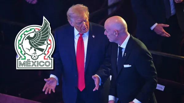 Donald Trump y Gianni Infantino durante el sorteo del Mundial 2026