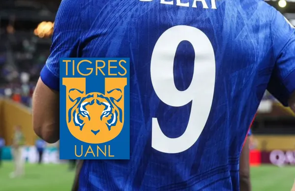 Dorsal número 9 y escudo de Tigres/Foto 'X'.