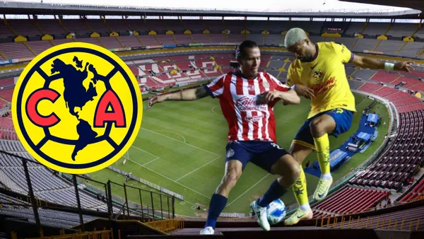 Duelo de jugadores del Club América y Chivas