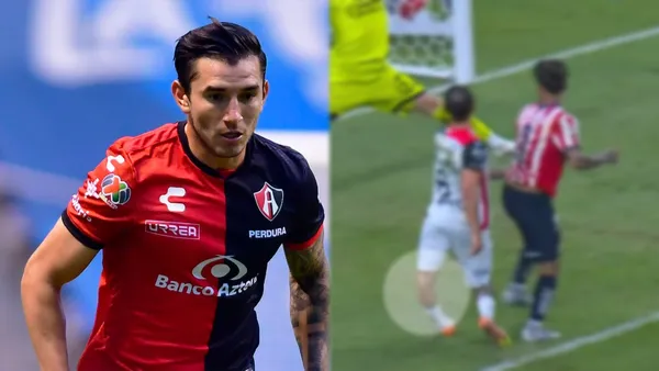 Edgar Zaldívar salió lesionado en el Chivas vs Atlas | Foto: Especial