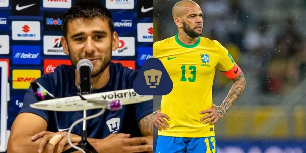 Eduardo Salvio habló acerca de la continuidad de Dani Alves dentro del cuadro de Pumas