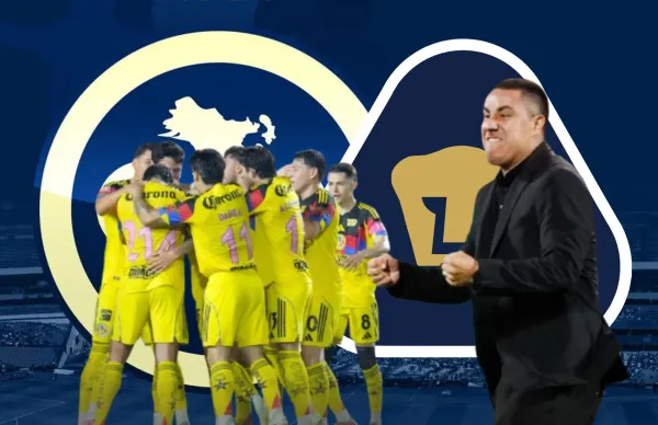 Efraín Juárez celebrando y jugadores del América/ Foto Americanografico.