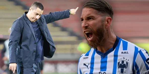 Efraín Juárez y Sergio Ramos (Foto: GROK)