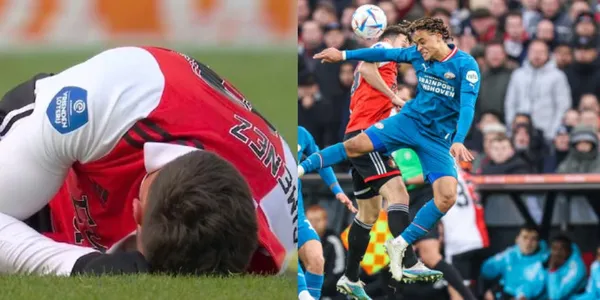 El clásico entre Feyenoord y PSV en la Eredivisie hubo de todo, incluyendo una brutal entrada en contra de Santiago Giménez