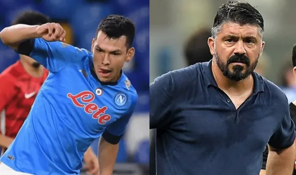 El club Napoli en general no jugó bien, pero Gennaro Gattuso señaló a Lozano de manera indirecta como el responsable de las fallas.