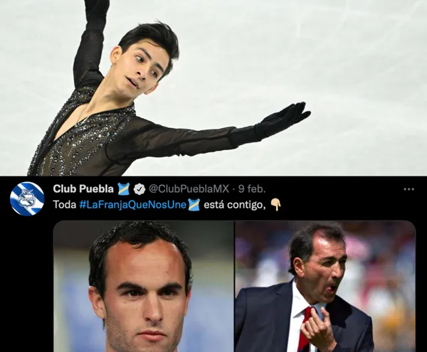 El Club Puebla deseó éxito al patinador artístico Donovan Carrillo.