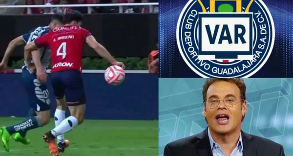 El comunicador no se aguantó más el tema y expuso por qué se le ayuda tanto a las Chivas. No le pitaron un penal legal a Pachuca.