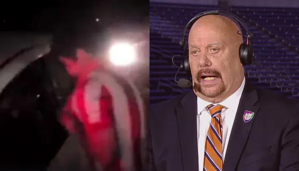 El conductor reaccionó ante la provocación del fanático