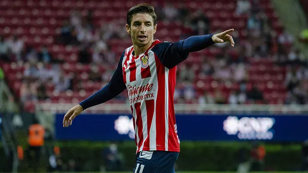 El "Conejito" Brizuela abrió el marcador en el partido ante el Puebla en el repechaje.