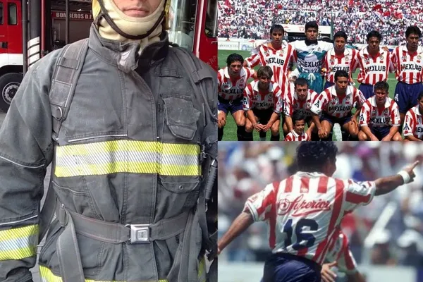 El delantero de Chivas que dejó las canchas para ganarse la vida como bombero.