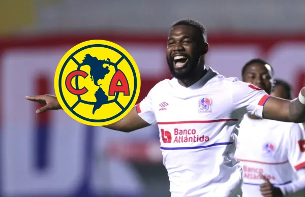 El delantero hondureño fue uno de los mejores elementos del Olimpia en la ida ante el América.