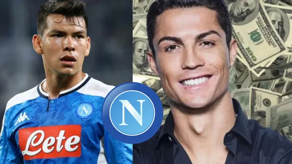 El delantero mexicano Hirving Lozano puede tener de compañero a Cristiano Ronaldo, aunque cobraría mucho más que el mexicano