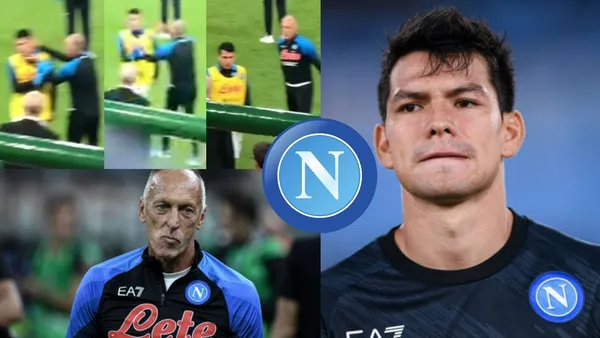 El delantero mexicano Hirving Lozano tuvo un altercado con el asistente técnico de Luciano Spalletti, destapan lo que sucedió en el vestidor