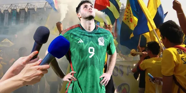 El delantero mexicano Santiago Giménez la rompe en Europa, pero sería suplente en el Tri, según el periodista Fabrizio Domínguez