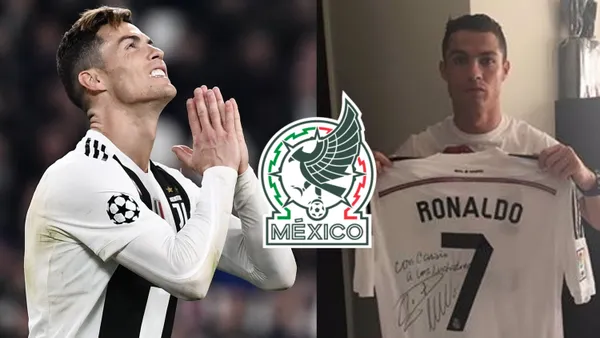 El delantero portugués Cristiano Ronaldo reconoce a un mexicano como crack y le pidió su playera