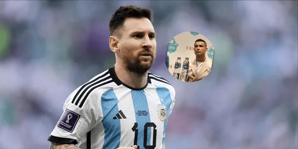 El descontrol que generó Lionel Messi al llega a Bejín mientras Cristiano vende su agua.