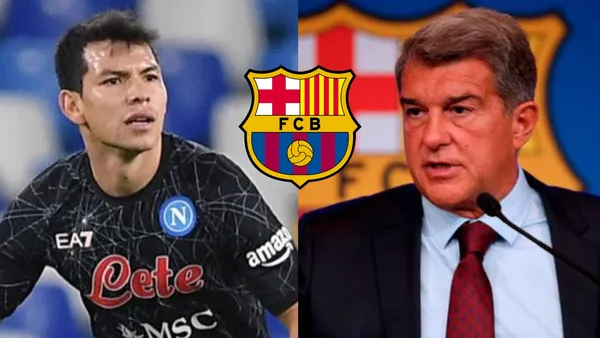 El deseo de Hirving Lozano ha sido vestir la playera del FC Barcelona, pero Joan Laporta prefiere a un tronco