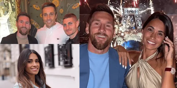 El diez argentino no se quedó en su casa mientras su pareja salió con sus amigas.