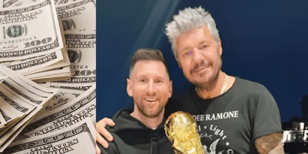 El diez posó con el conductor y desde aquí comparamos el dinero que tienen ambos.