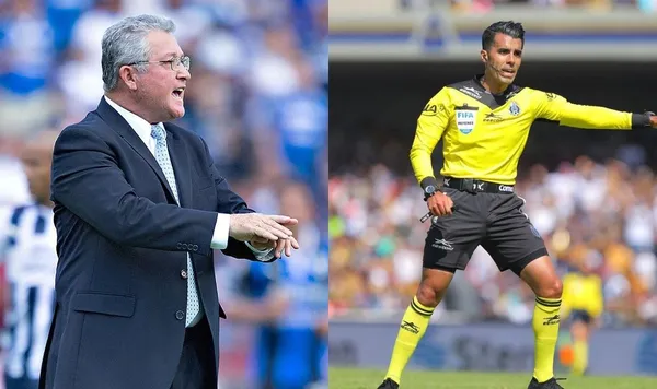 El DT albiazul se molestó por las decisiones contra su equipo.