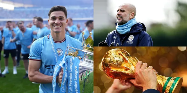El entrenador del Manchester City ya tendría al reemplazo de Julián Álvarez y sería otro campeón del mundo.