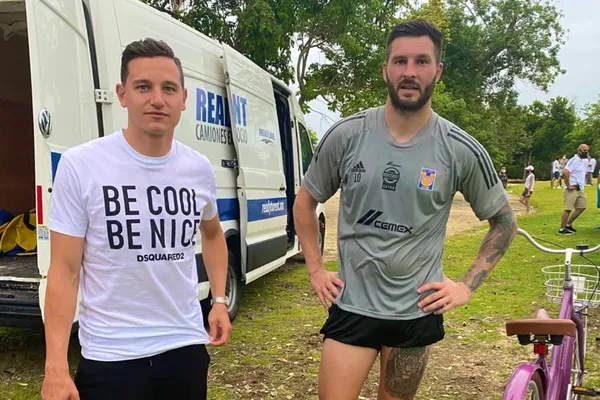 El épico encuentro entre Florian Thauvin y André-Pierre Gignac en la concentración de tigres donde les jugaron una mala broma