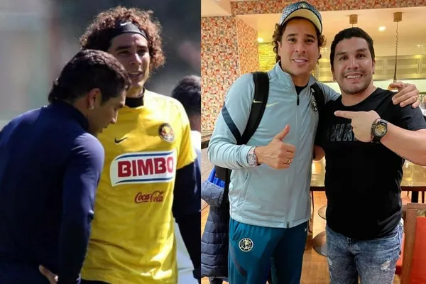 El ex delantero del América, Salvador Cabañas, visitó a Guillermo Ochoa y le llevó un enigmático regalo