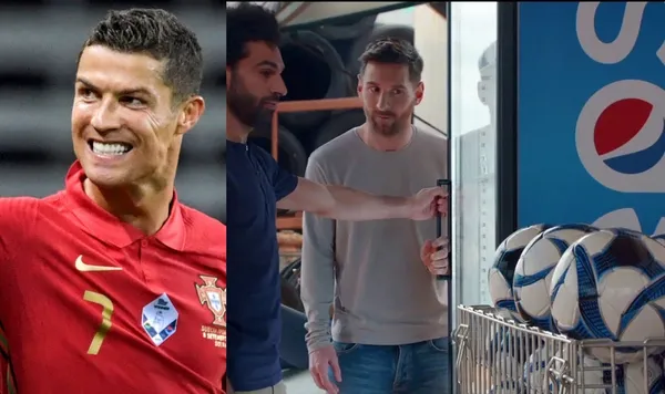 El jugador de Portugal sorprende con una lección en el tema del cuidado de la salud, mientras otros jugadores promocionan refrescos.
