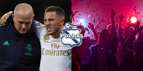 El jugador de Puebla que se lesiona más que Hazard y sólo se la pasa de fiesta.