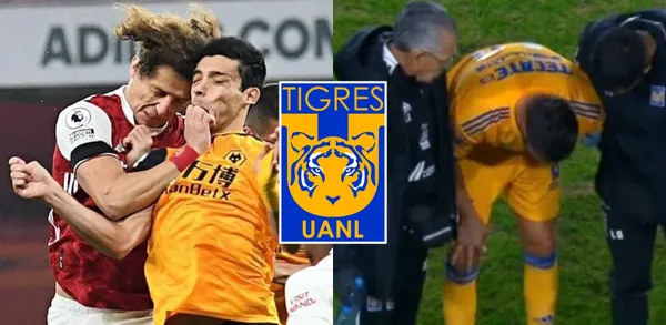 El jugador de Tigres sufrió un duro golpe en el último partido en contra de Santos