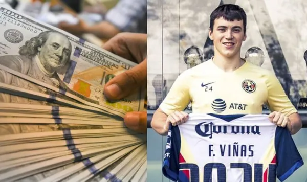 El jugador Federico Viñas firmó con Club América hasta el 2024. Lo compraron en 1.9 millones y su nueva cláusula es 5 veces más grande.