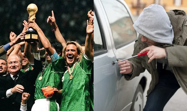 El jugador marcó uno de los goles con los que México le ganó a Brasil la final de la copa Confederaciones, ahora es acusado de robar un auto.