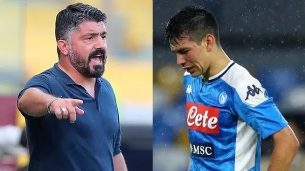 El jugador mexicano comentó que fue lo que sucedió en la interna del club napolitano. El extremo señaló que su entrenador es un ser poco agraciado cuando se enoja.