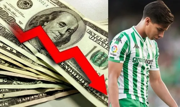 El jugador mexicano perdió valor en el mercado. Lo habían vendido como la joya mexicana en 15 millones de dólares. Ahora su precio bajó.