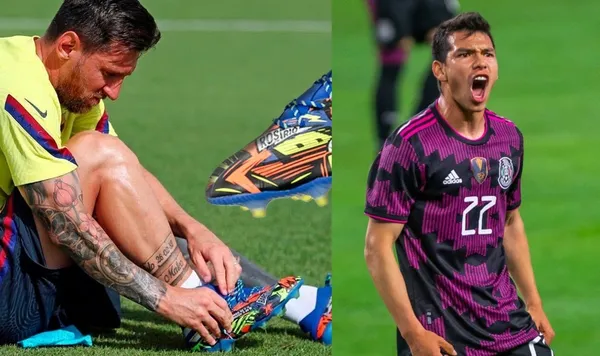 El jugador mexicano y sus primeros zapatos de fútbol, ahora es figura en el cuadro del Napoli de Italia,