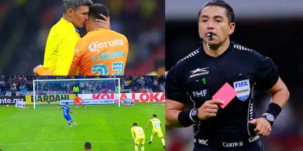 El mal arbitraje en el duelo entre América y Rayados terminó por favorecer a los azulcremas