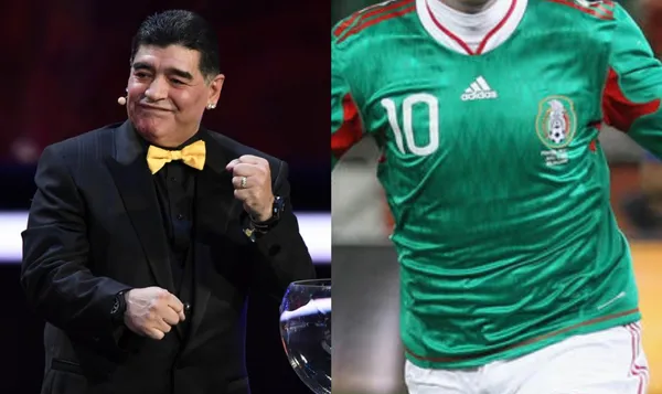 El mexicano fue parte de la gran fiesta que tenía Diego Maradona en un bar.