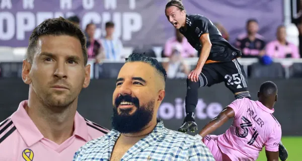 El periodista que trabaja en México apareció en redes sociales tras que el Inter de Miami perdió la final de la US Cup.