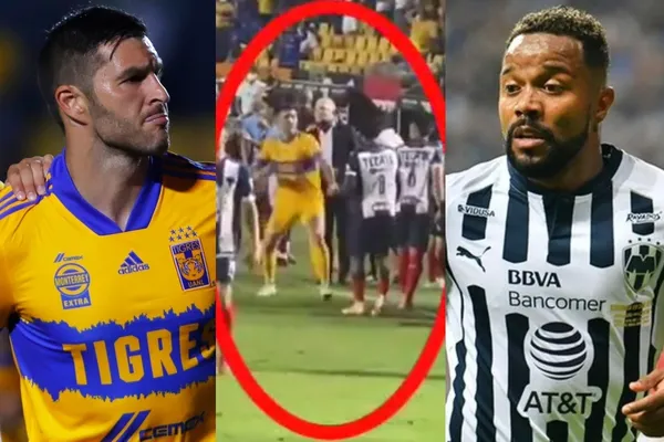El plena bronca del clásico regio, André-Pierre Gignac y Dorlan Pabón protagonizaron una hecho curioso.