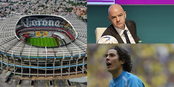 El presidente de la FIFA acudió al mítico escenario donde hacen de local América y Cruz Azul