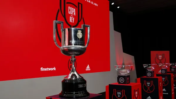 El trofeo de la Copa del Rey