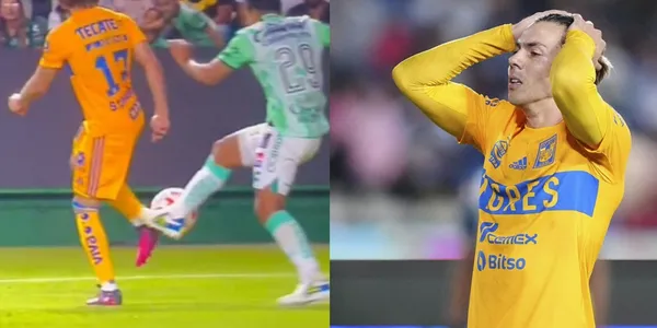 El VAR la revisó, pero dijo que no era, aunque la imagen muestra un claro contacto sobre Córdova.